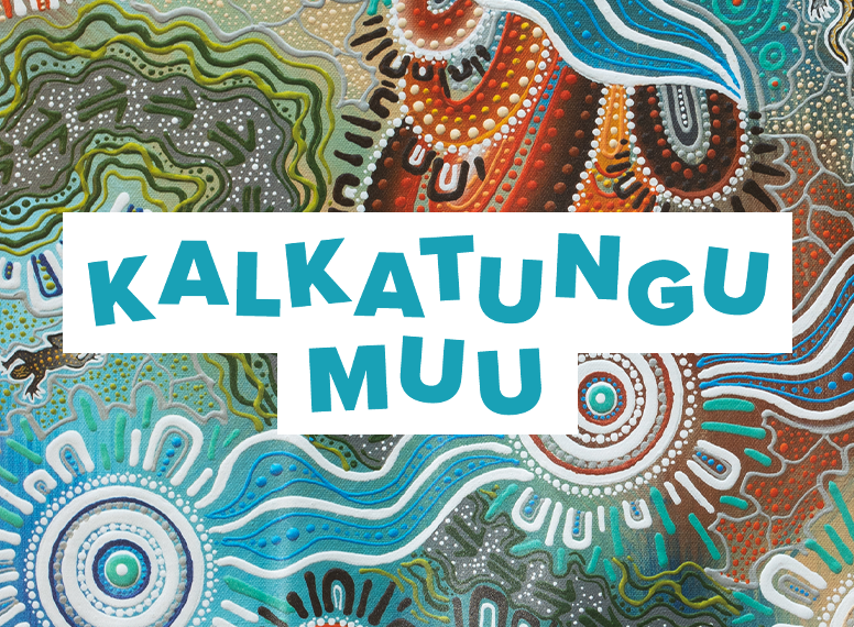 Kalkatungu Muu - Spencil collaboration with Aboriginal artist, Jesse Sutton