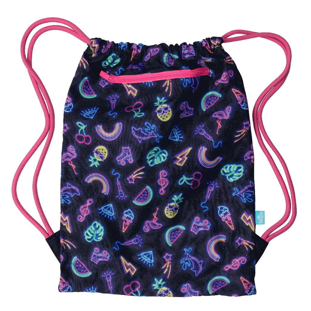 Big Drawstring Bag - Neon Party