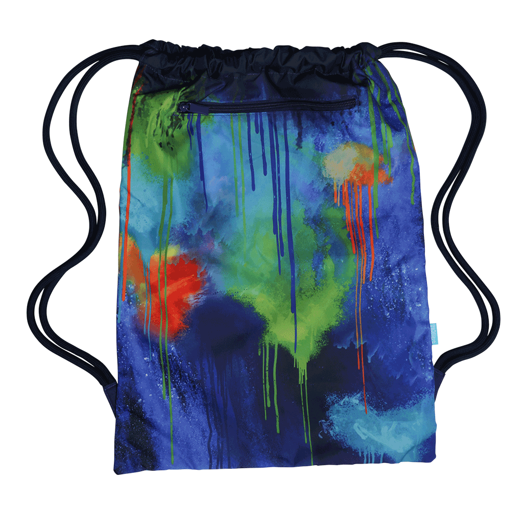 Big Drawstring Bag - Colour Drip