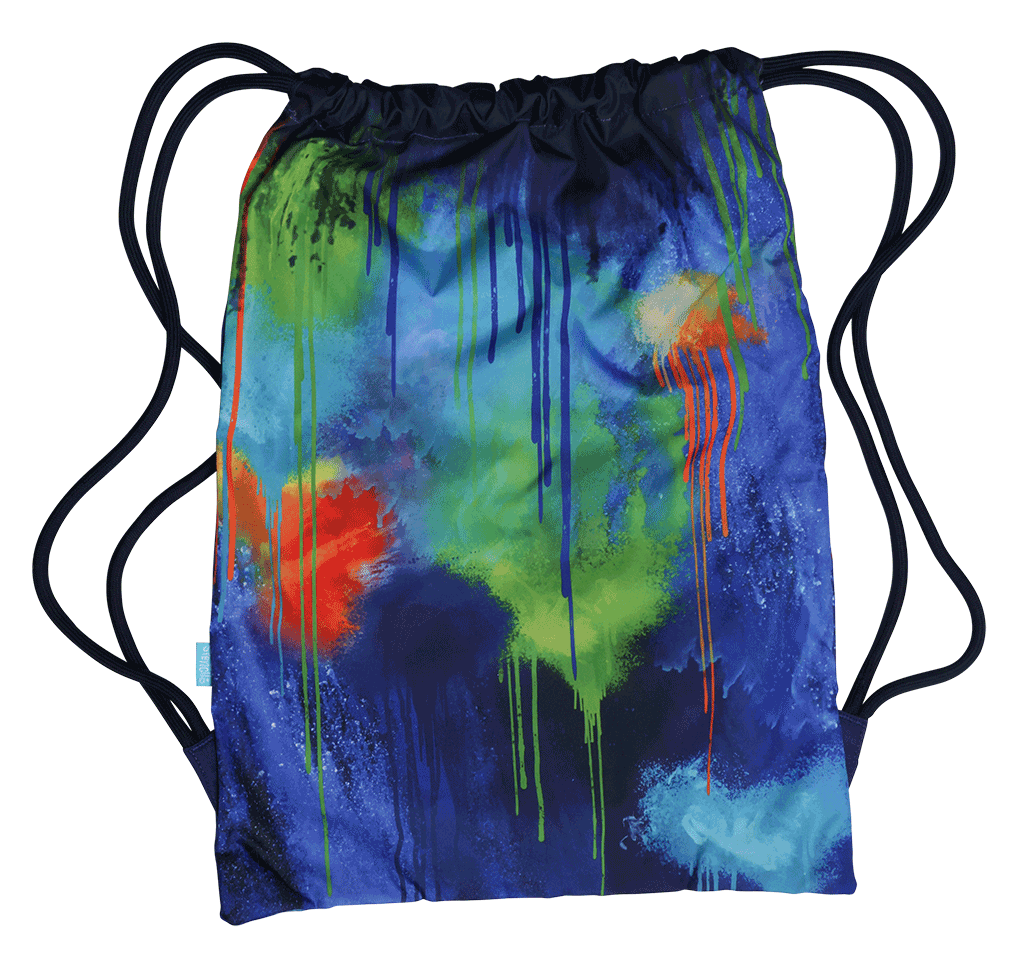 Big Drawstring Bag - Colour Drip