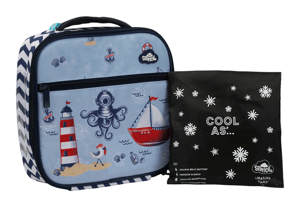 Little Cooler Lunch Bag + Chill Pack - Little Sailor