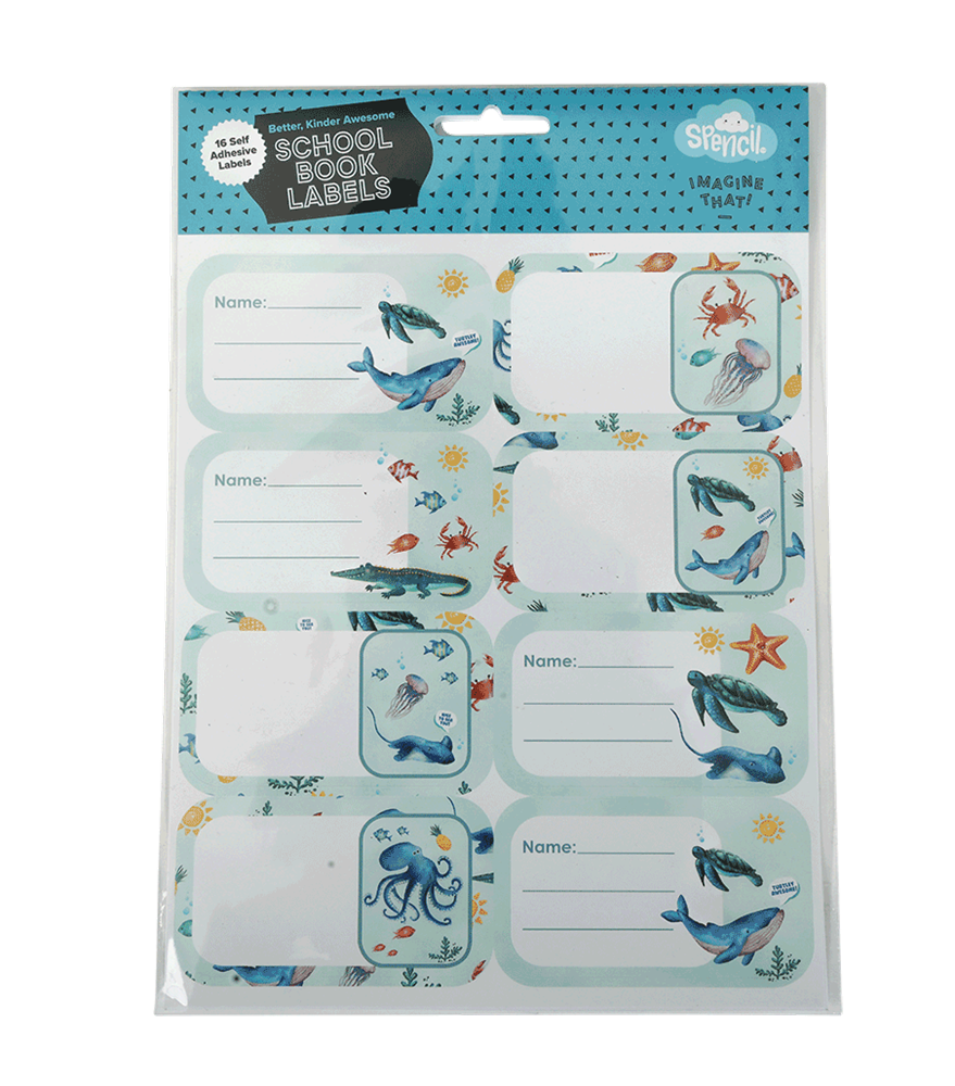 Book Labels - Sea Critters