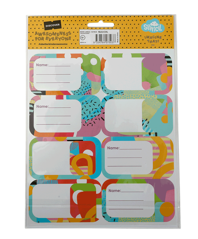 Book Labels - Colourburst