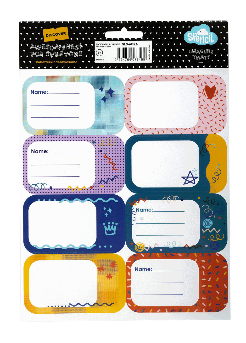Book Labels - Multicolour