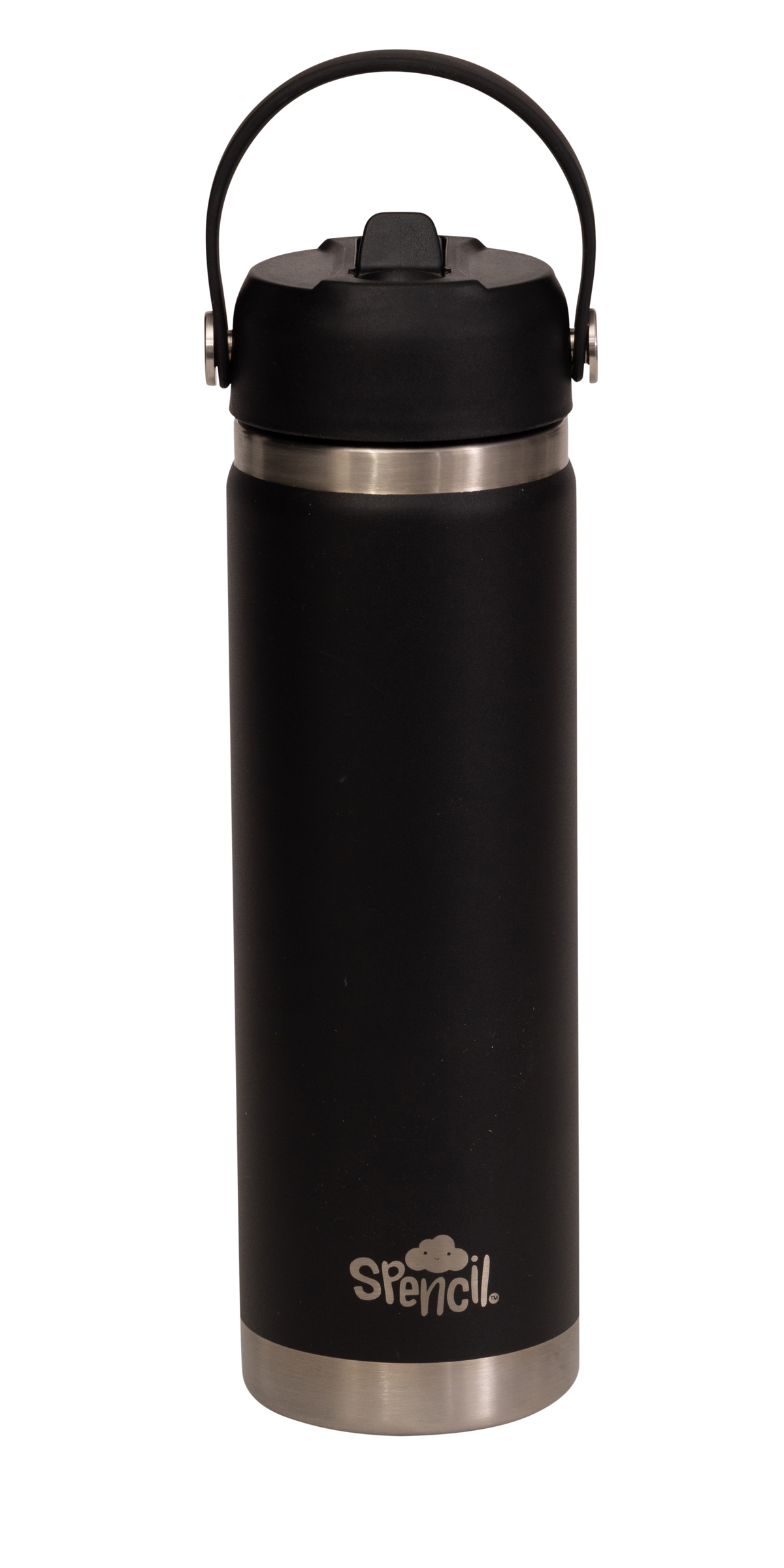 Big Insulated Water Bottle 650ml - Black