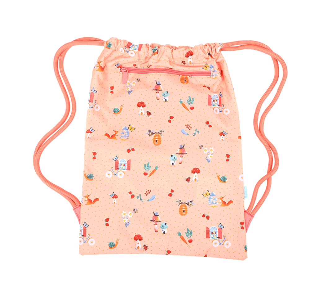 Big Drawstring Bag - Secret Garden