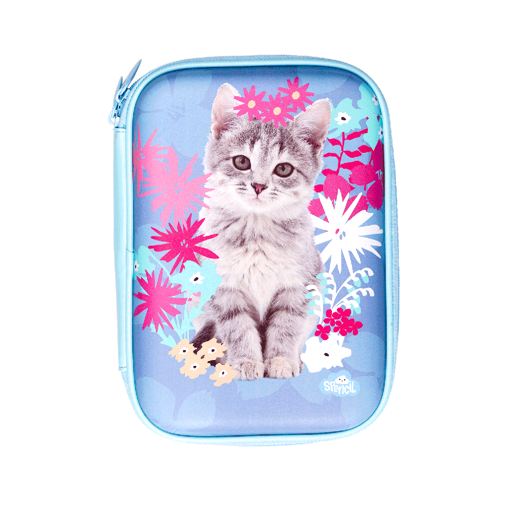 Hard Head Pencil Case - Miss Meow