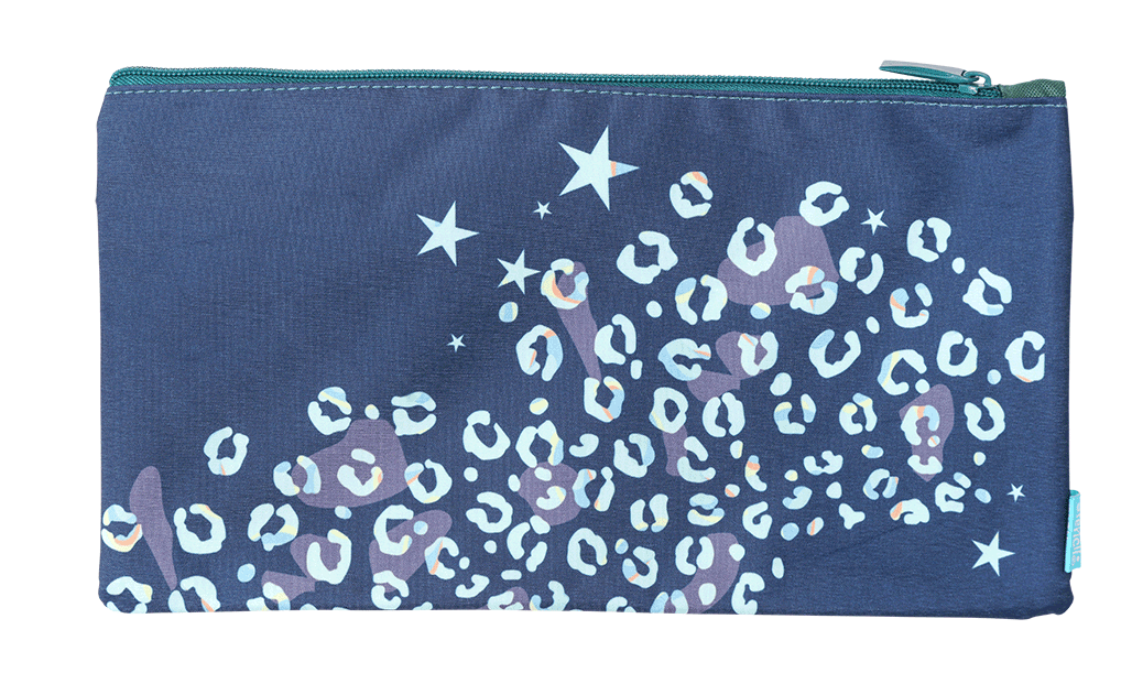Twin Zip Pencil Case - Leopard Queen
