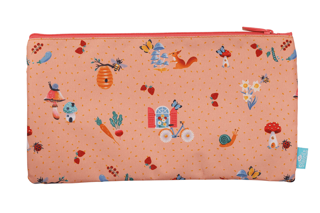 Twin Zip Pencil Case - Secret Garden