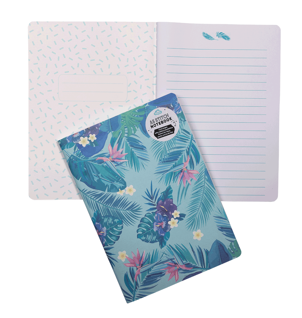 A5 Stitch Notebook - Beach Blooms