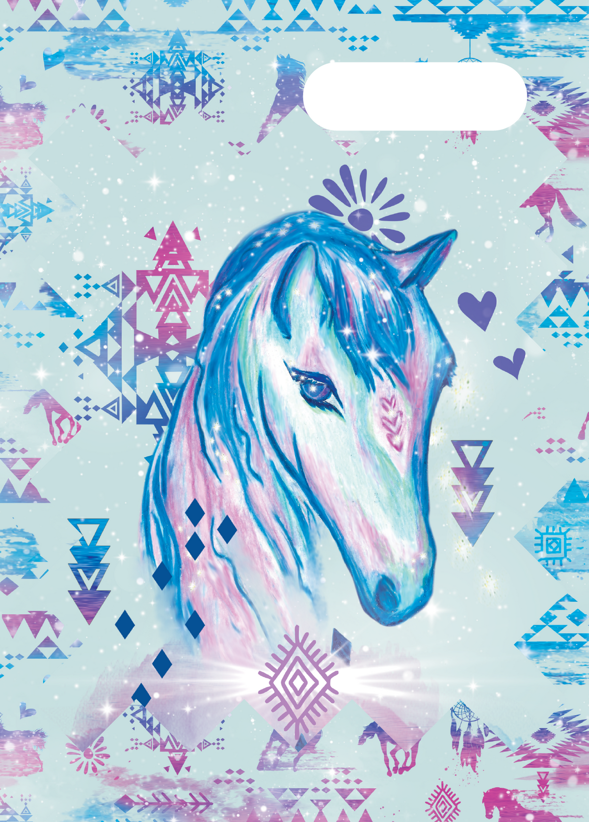 A4 Book Cover - Aztec Horse 1