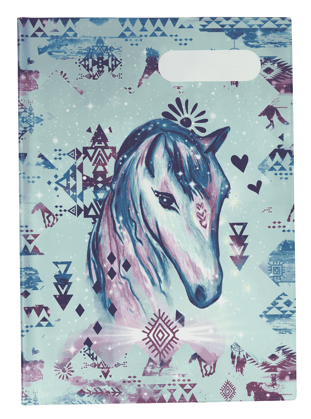 A4 Book Cover - Aztec Horse 1
