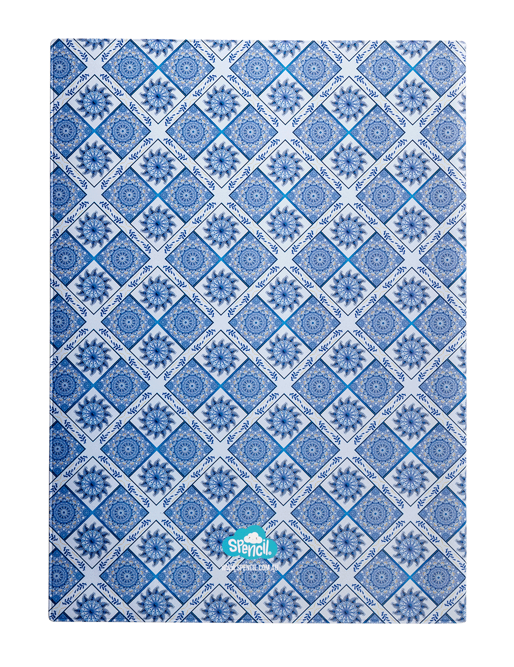 A4 Book Cover - Boho Blue 2