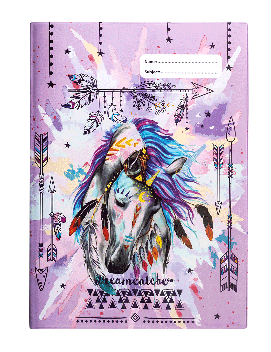 A4 Book Cover - Dreamcatcher Horse I