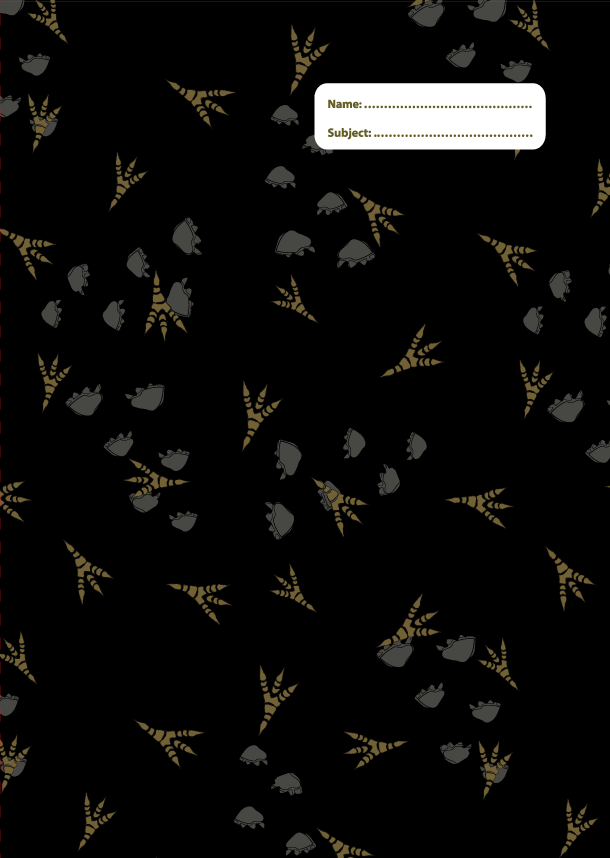 A4 Book Cover - Dinosaur Discovery 4