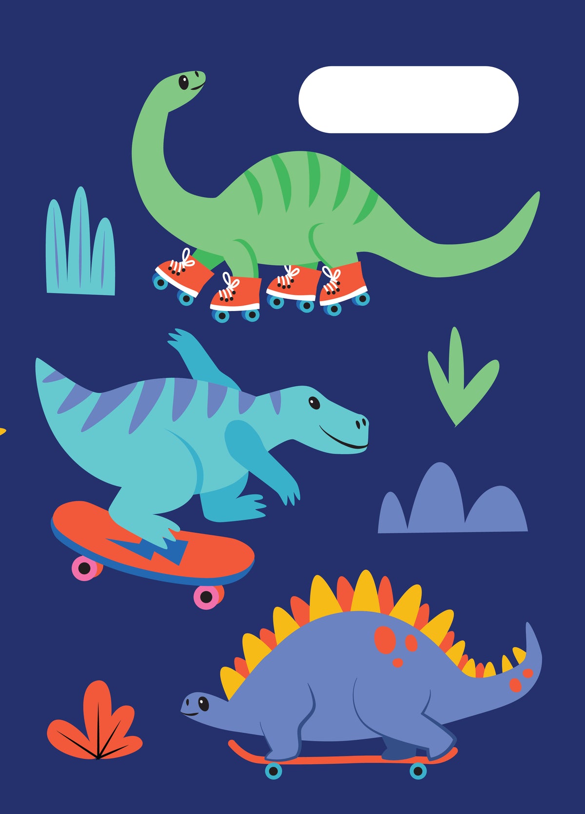 A4 Book Cover - Dino Pals 2