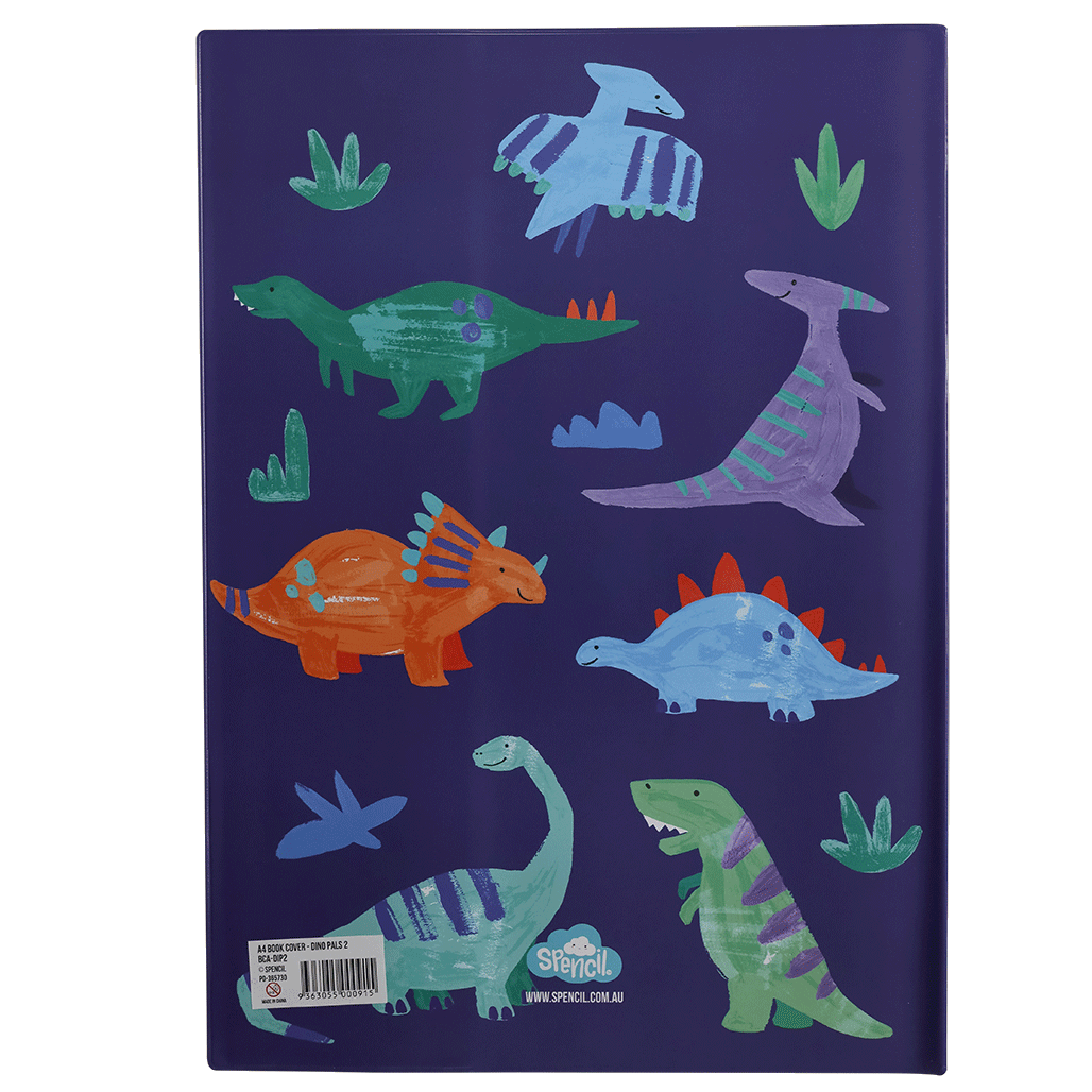 A4 Book Cover - Dino Pals