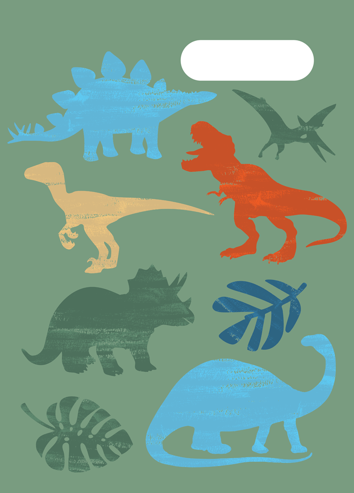 A4 Book Cover - Dinosaur Safari 2
