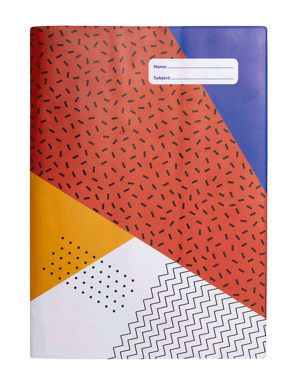 9x7 Exercise Book Cover - Geo Confetti 2