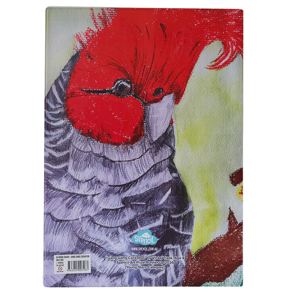 A4 Book Cover - Gang Gang Cockatoo