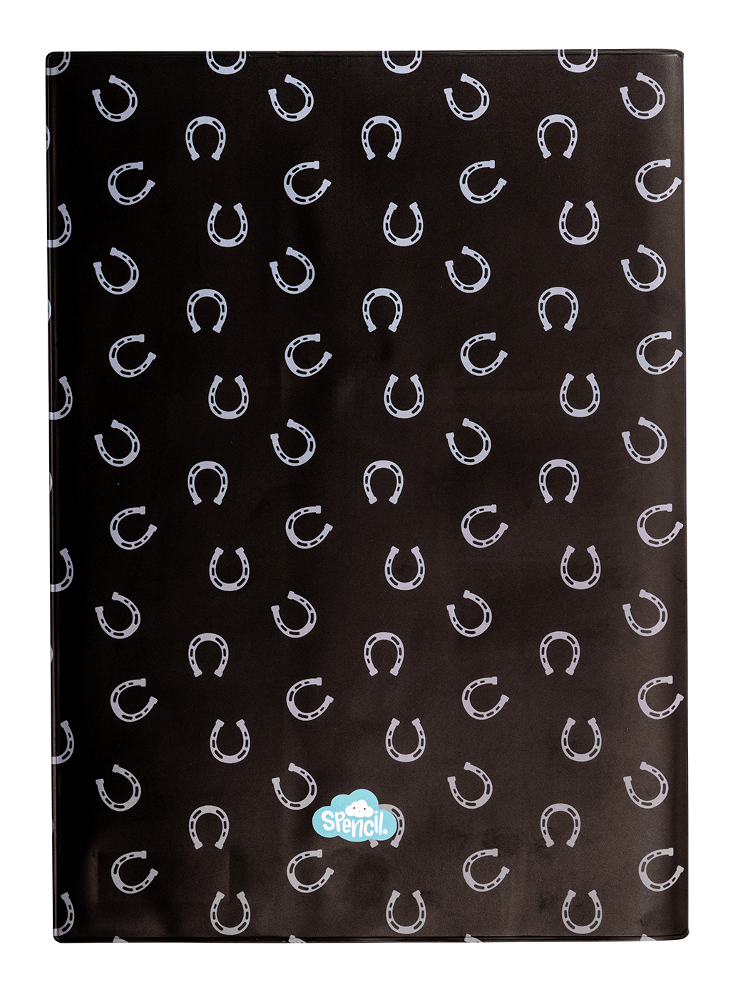 A4 Book Cover - Black & White Horses 6