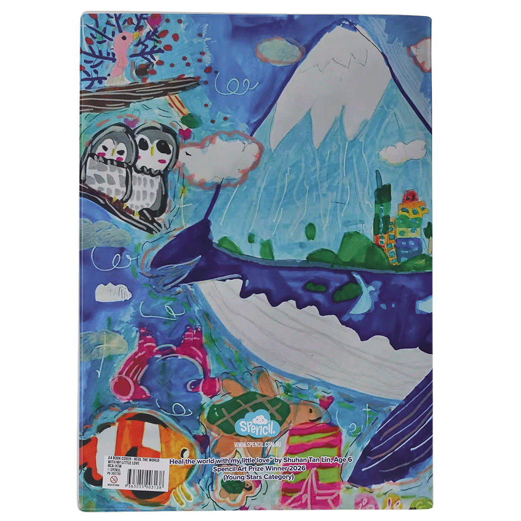 A4 Book Cover - Heal the World with my Little Love