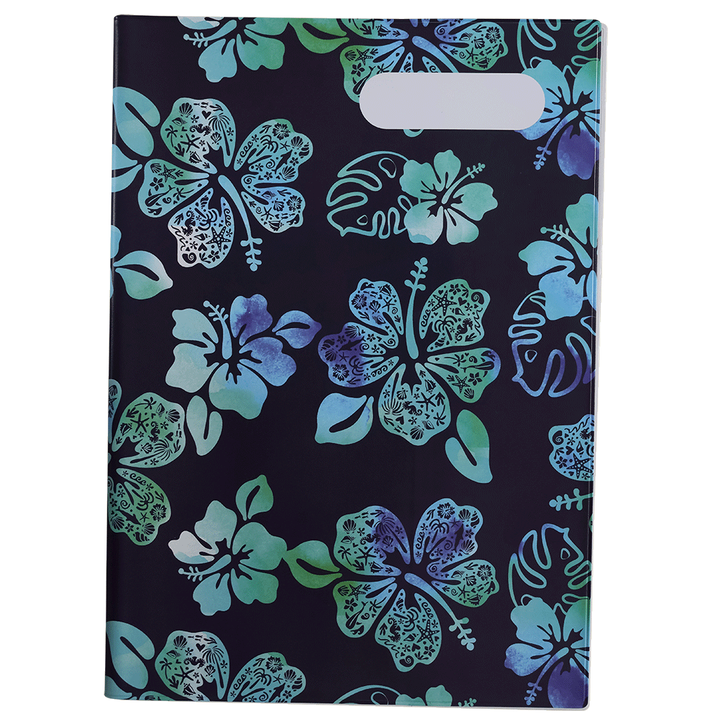 A4 Book Cover - Midnight Hibiscus