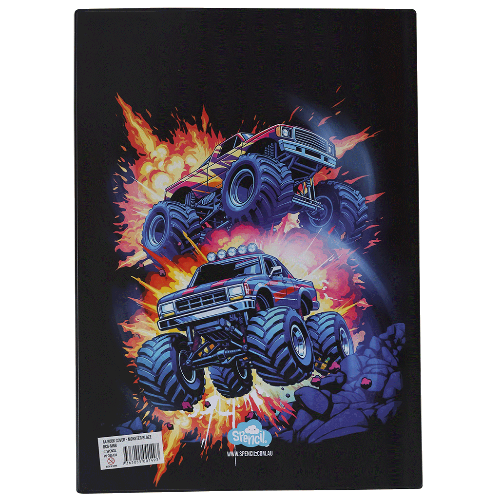A4 Book Cover - Monster Blaze