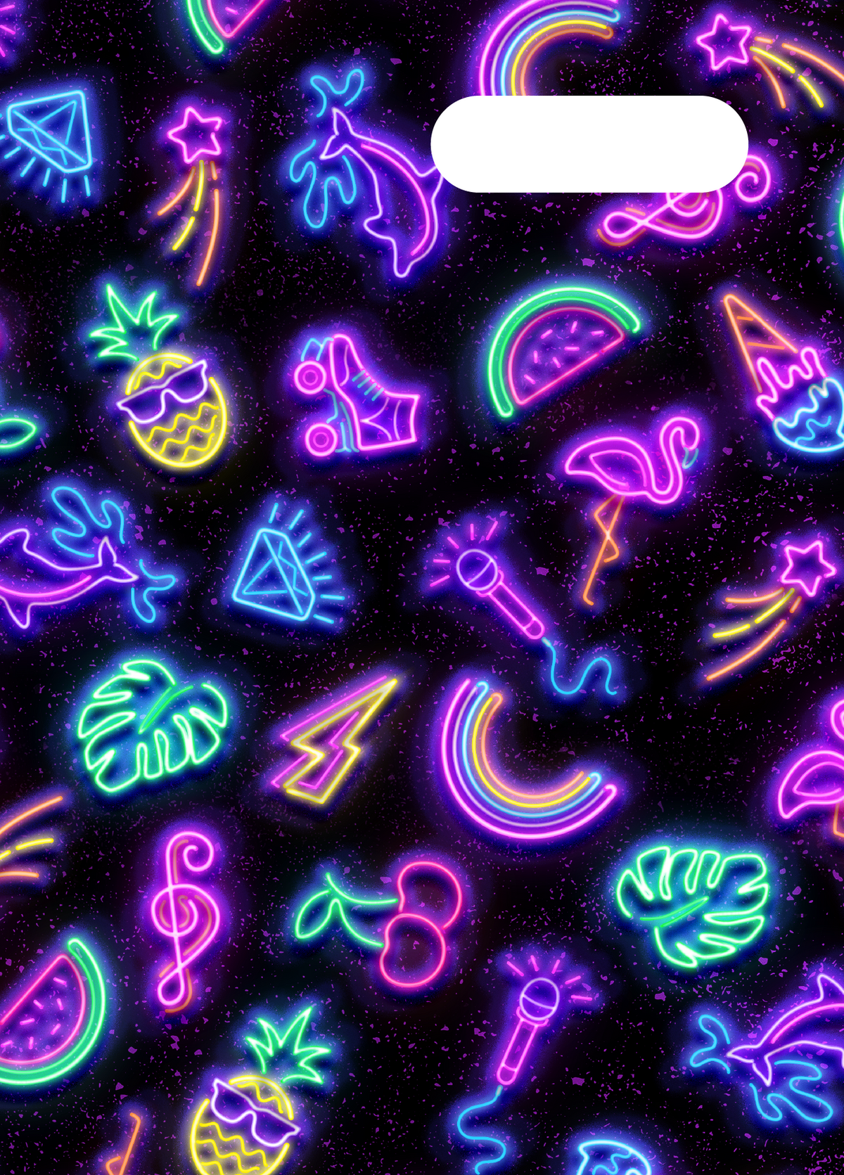 A4 Book Cover - Neon Party