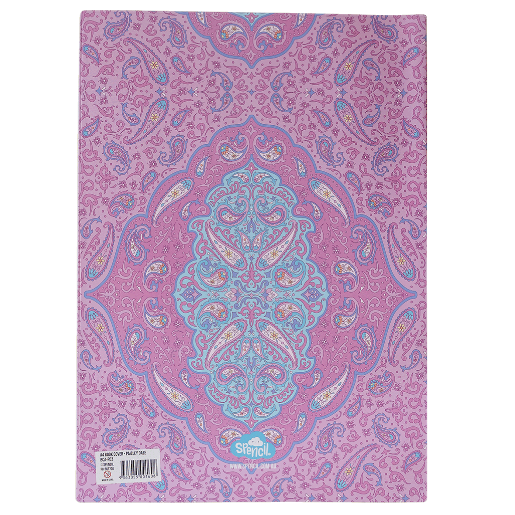 A4 Book Cover - Paisley Daze
