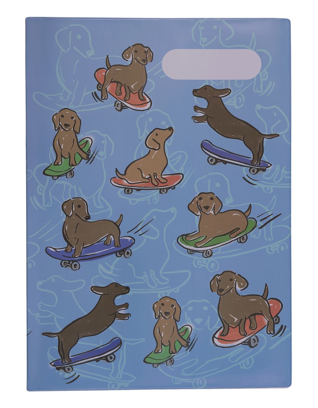 A4 Book Cover - Skate Dogs