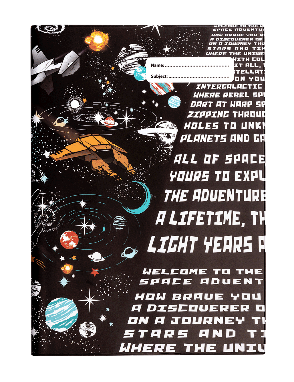 A4 Book Cover - Space Adventure 1
