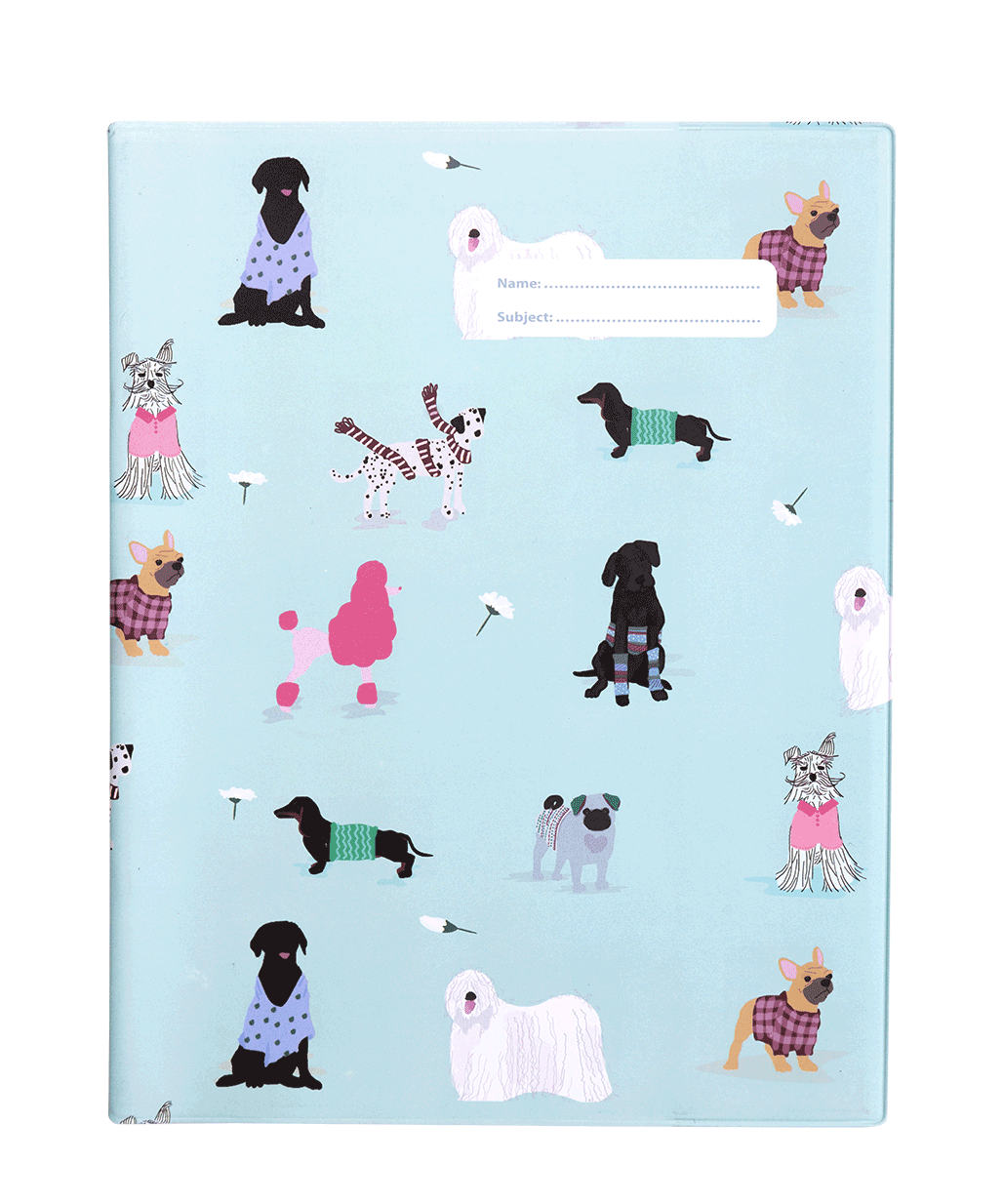 9x7 Exercise Book Cover - Pooches on Parade 2