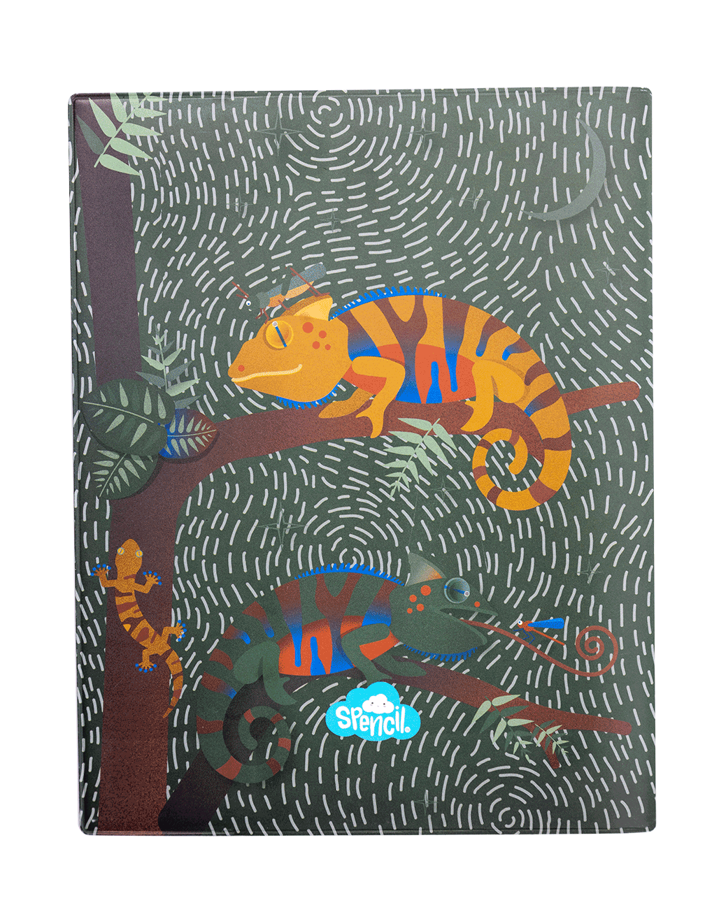 9x7 Exercise Book Cover - Quirky Chameleon 2