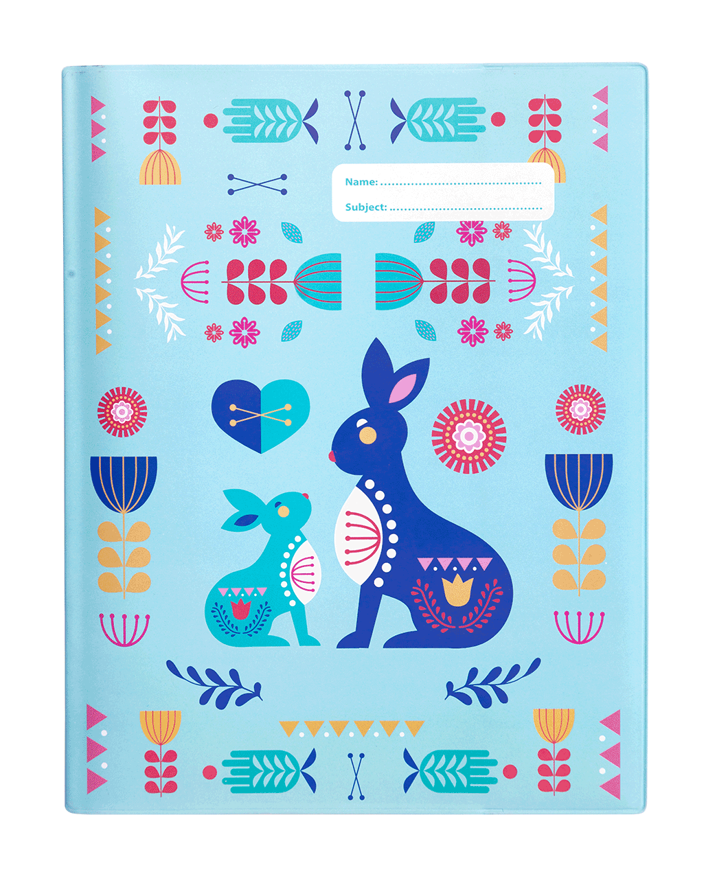 9x7 Exercise Book Cover - Unicornia 4