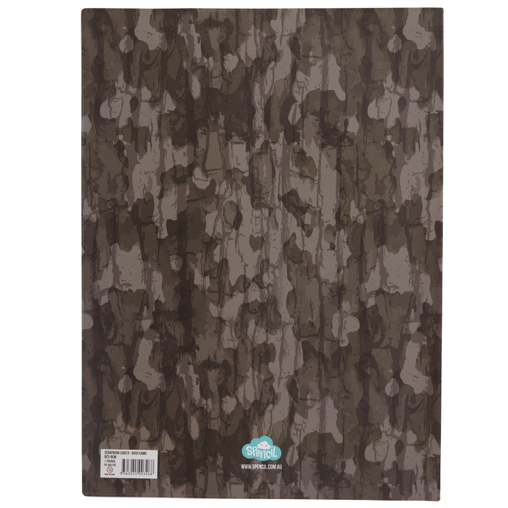 Scrapbook Cover - Bush Camo