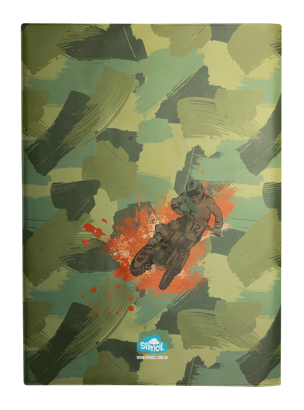 A4 Book Cover - Camo Biker I