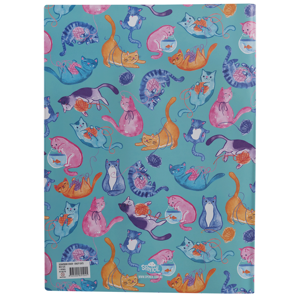 Scrapbook Cover - Crazy Cats