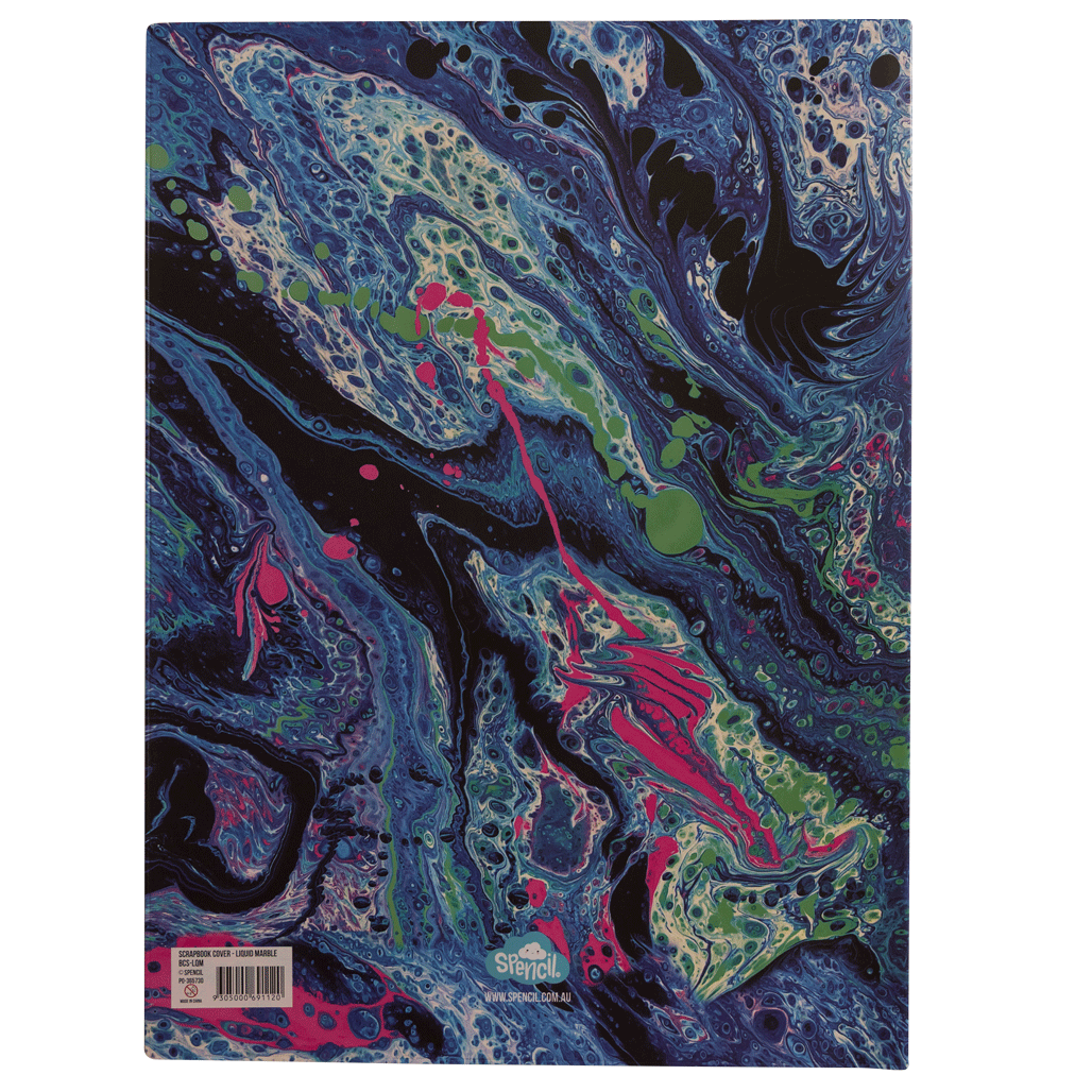 Scrapbook Cover - Liquid Marble