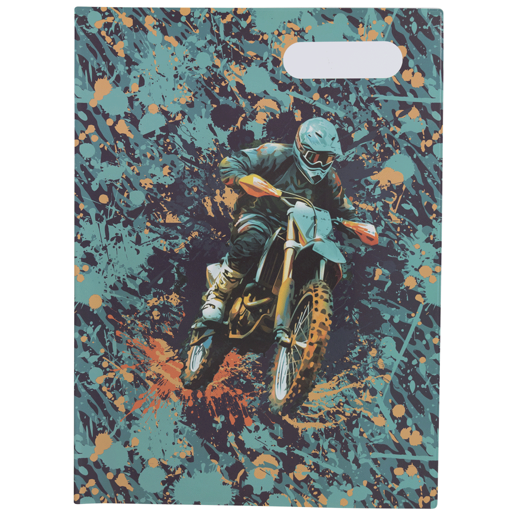 Scrapbook Cover - Moto Camo Trax