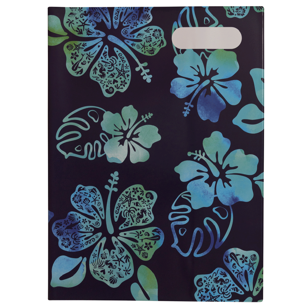 Scrapbook Cover - Midnight Hibiscus