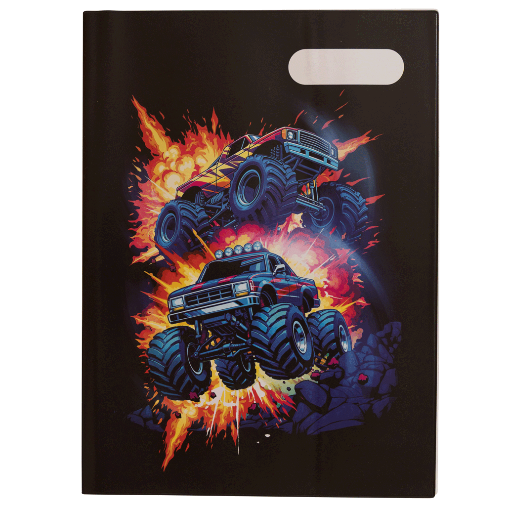 Scrapbook Cover - Monster Blaze