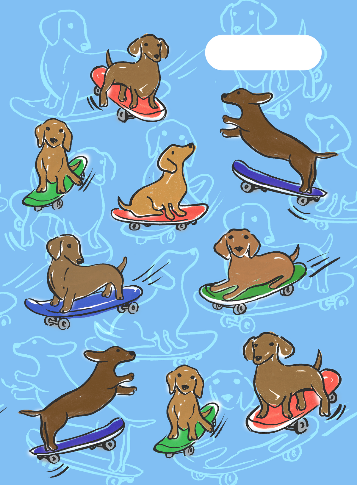 Scrapbook Cover - Skate Dogs