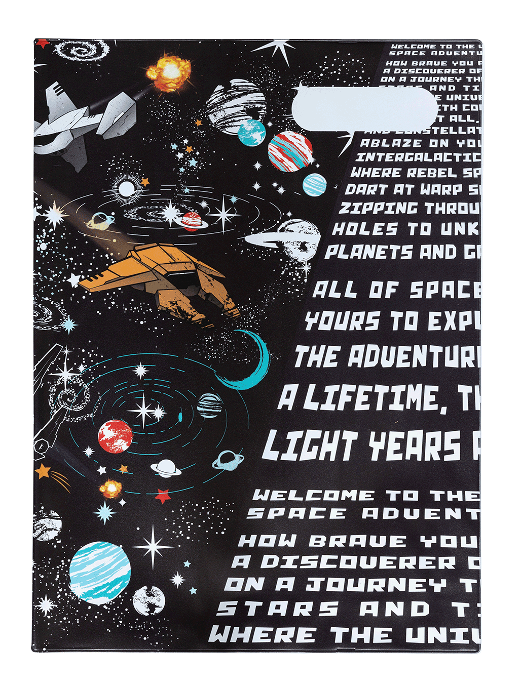 Scrapbook Cover - Space Adventure 1
