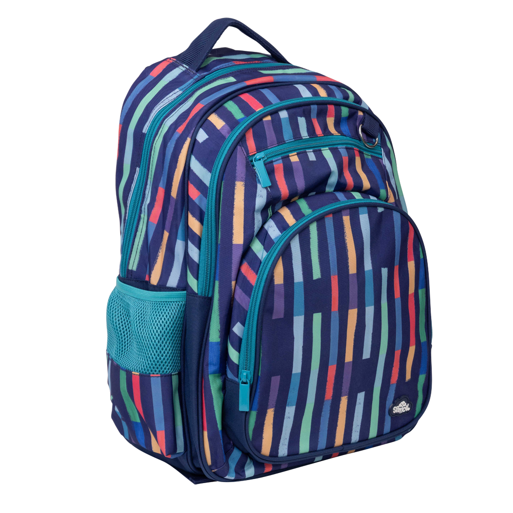 Big Kids Backpack - Bright Stripes