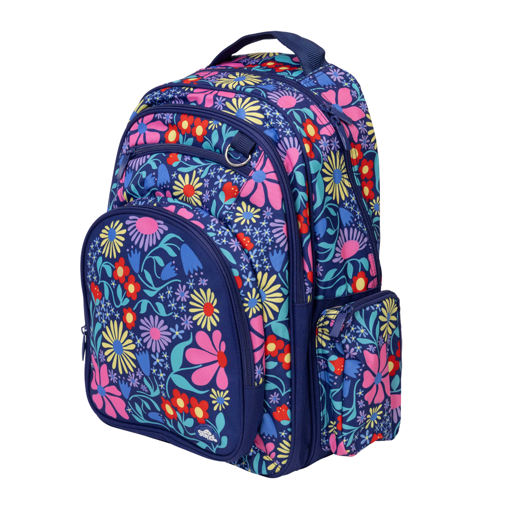 Big Kids Backpack - Flower Fun