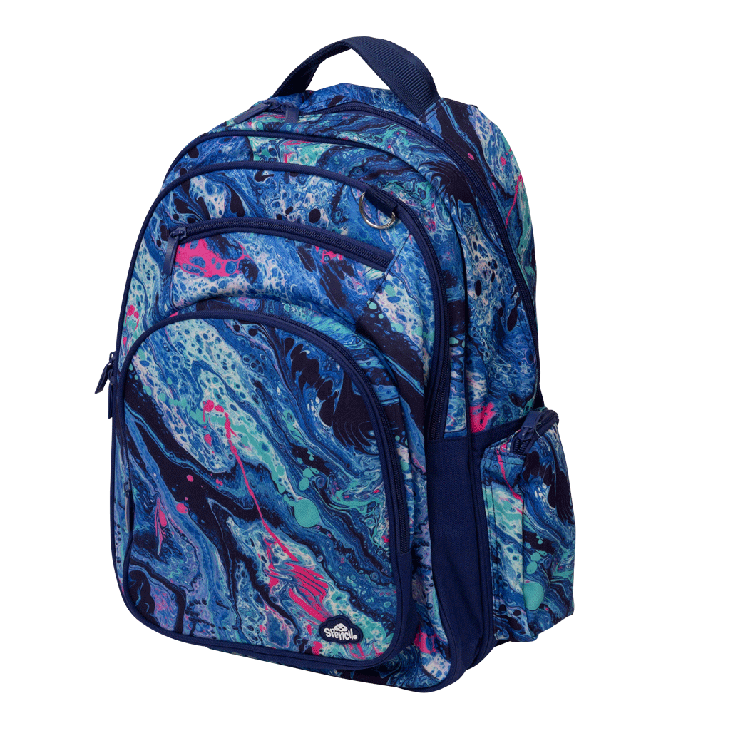 Big Kids Backpack - Liquid Marble