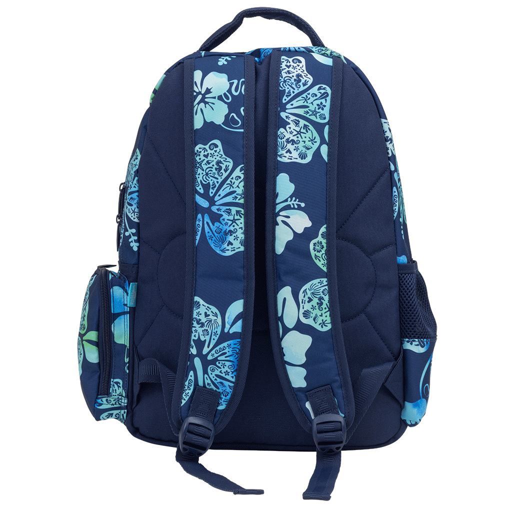 Big Kids Backpack - Midnight Hibiscus