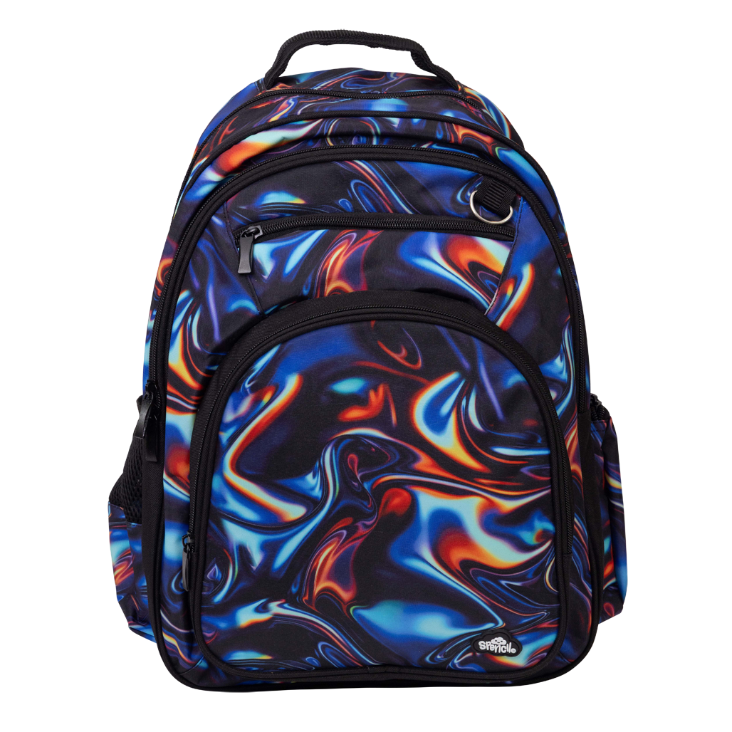 Big Kids Backpack - Metallic Waves