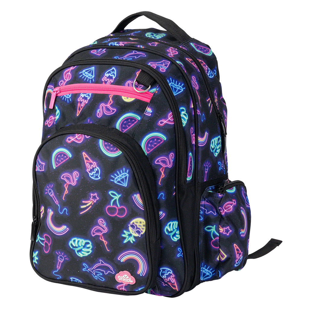 Big Kids Backpack - Neon Party